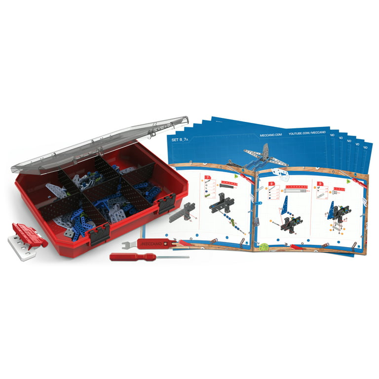 MECCANO Advanced Machines Innovation Set, STEAM Building Kit with Real Motor