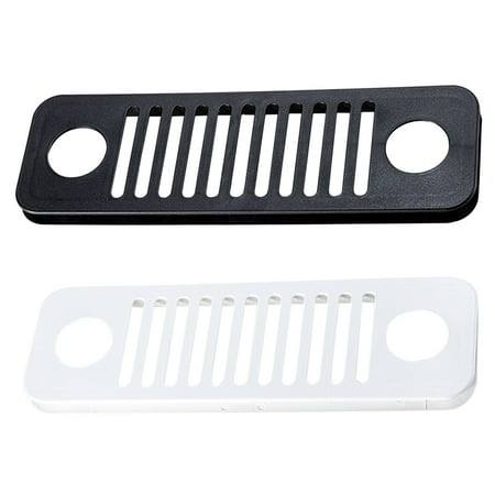 

hongheyi 2Pcs Computer Host Rectangular Air Vent Cooling Ventilation Ventilation Network (White Black)