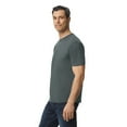 thumbnail image 4 of Gildan Men's Softstyle Lightweight Cotton T-Shirt, Modern Classic Fit Crewneck Tee, Charcoal, 3XL, 4 of 5