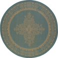thumbnail image 1 of Art Carpet 29304 7 Pi Collection Plymouth Nid Plat Tissé à l'Intérieur et à l'Extérieur Zone Ronde Tapis&44; Bleu, 1 of 1