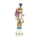 thumbnail image 3 of 2 figuras de cascanueces de madera para decorar fiestas navideñas. Violeta, 3 of 9