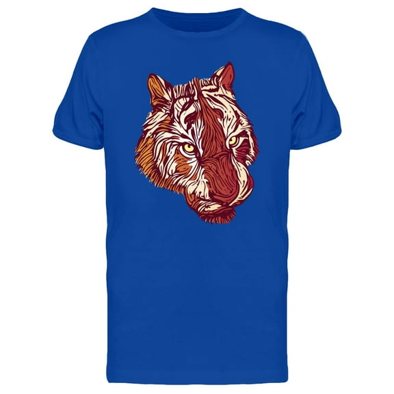 Menacing Tiger With Cool Fur T-Shirt Men -Image by Shutterstock, Male Medium