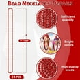 thumbnail image 6 of Triani 24Pcs Bead Necklace 4mm Round Beaded Necklaces Costume Necklace 31.5" Long 0.2" Plastic Decoration Beaded Necklace Christmas Party Favors Supplies(Red), 6 of 7