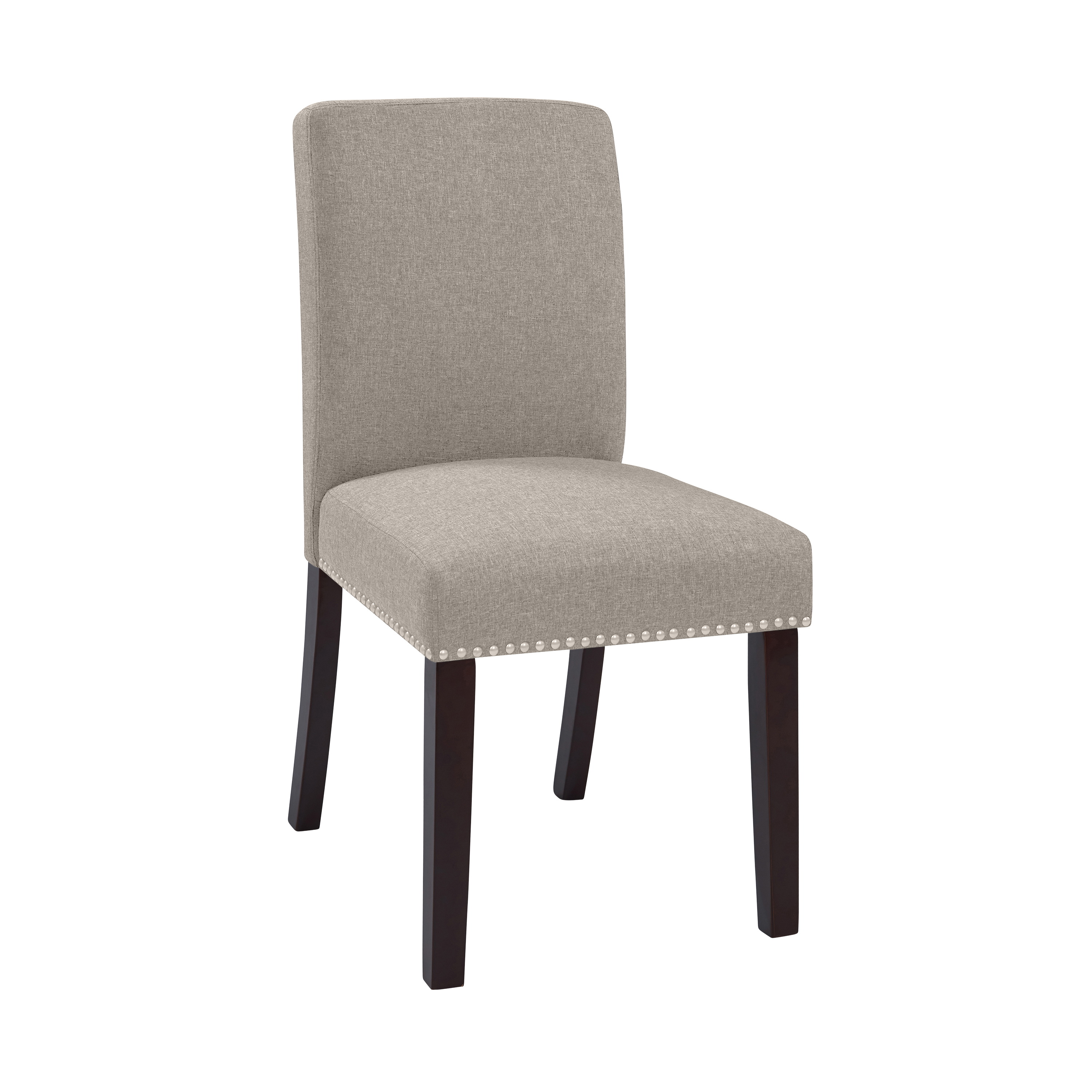Homesvale Boehm Upholstered Dining Chairs in Taupe Linen (Set of 4