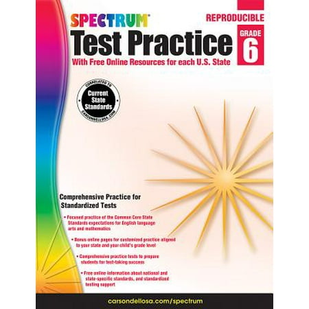 Spectrum Test Practice, Grade 6