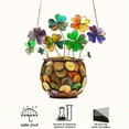 thumbnail image 3 of Kbndieu St Patricks Day Shamrocks Hanging Decorations, Shamrock Acrylic Hanging Ornaments Irish Wreath Decor for Happy St Patrick's Day Irish Party Wall Home Decorations on Clearance, 3 of 5