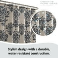 Reverly Damask 15-Piece Bathroom Shower Set - Walmart.com