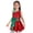 Red, variant on Kids Girls Christmas Elf Costume Santa Claus Striped Sequin Ballet Leotard Dance Tutu Dress Red 10