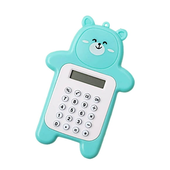 Maoww Cartoon Calculator Home Office School Mathematics Counting Tool Mini Size Bear Shaped Calculators Devices Calculation Equipment Green