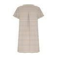 thumbnail image 3 of Chemises à Manches Courtes pour Femmes Robe T-Shirt d'Été Décontractée pour Femmes Tunique Ample à Manches Courtes avec Poches pour Femmes Robe d'Été Ample pour Femmes Robe T-Shirt Femme, 3 of 5