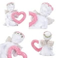 thumbnail image 5 of 2 Pc Cherubs Resin Statue Valentine's Day Decoration Romantic Angel Sculptures Holding Rose Wreath for Home, Garden, Wedding or Anniversary Gifts, 5 of 9