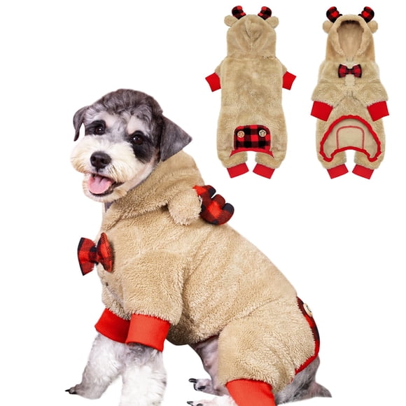 Pijama para perro KYEESE Reindeer Christmas Red Buffalo Check