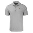 thumbnail image 2 of Men's Cutter & Buck  Heather Gray Miami Hurricanes Big & Tall Forge Eco Heather Stripe Stretch Recycled Polo, 2 of 3