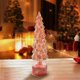 thumbnail image 5 of Adorno Navideño Giratorio de Cristal Iluminado para Árbol de Navidad. Decoraciones de Mesa de Cristal Giratorio., 5 of 6