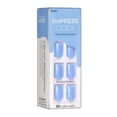 thumbnail image 4 of KISS imPRESS Color Press-on Nails Manicure, Baby Why so Blue, Short, Adult, 4 of 7