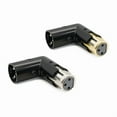 thumbnail image 3 of 3Pin XLR Male to Female Right Angled Microphone Audio Adapter for Sound Engineers Professional, 3 of 10