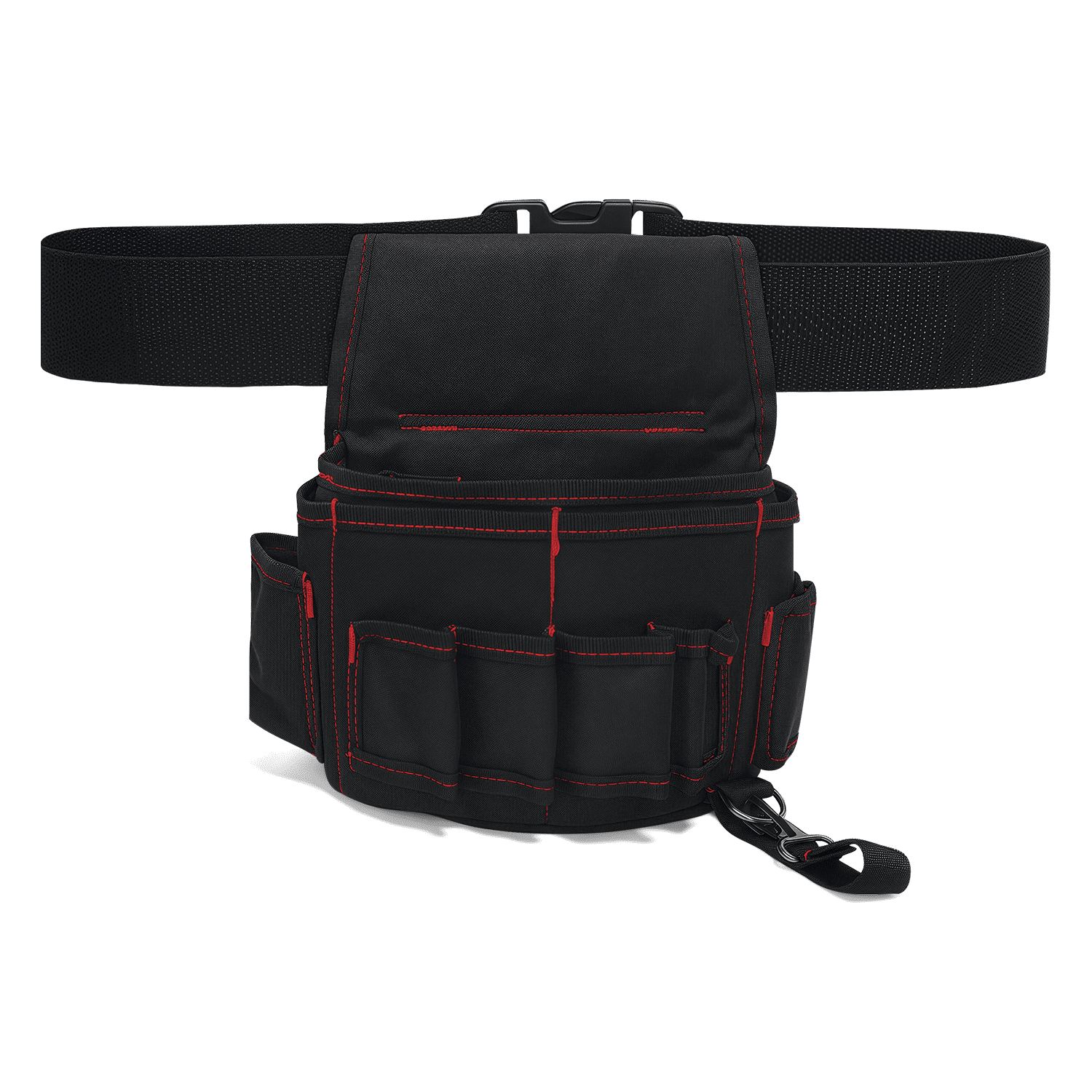AGOPLEE Electrician's Tool Pouch - with Multiple Pockets, Hammer Loop & D-Ring - Multi-Pocket Tool Organizer for Electricians, Carpenters, HVAC Techs