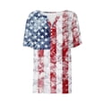 thumbnail image 4 of 4Th of July Off The Shoulder Tops for Women Outfits Ladies Short Sleeve USA Patriotic Shirts Summer Clothes, 4 of 4