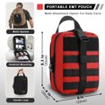 thumbnail image 2 of 1pc Tactical Rip-Away First-Aid Pouch: The Perfect Emergency Medical Bag For Your Molle IFAK!, 2 of 4