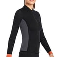 thumbnail image 2 of Diving Jacket High Efficiency Cold Proof Nylon Material Good Elasticity Swimsuits Strong Sunscreen Smooth Leather Edging Wetsuit Women Black S, 2 of 7