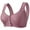 Purple, variant on yievot Womens Front Closure Bras No Underwire Padded Full Coverage Wireless Bras Push Up Wirefree Bras for Older Women Soft Everyday Bra