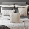 thumbnail image 4 of JWH Decorative Soft and Smooth  Geometric Velvet Throw Pillow Covers 18x18inch Beige for Sofa Couch Bed Decoration, 4 of 8
