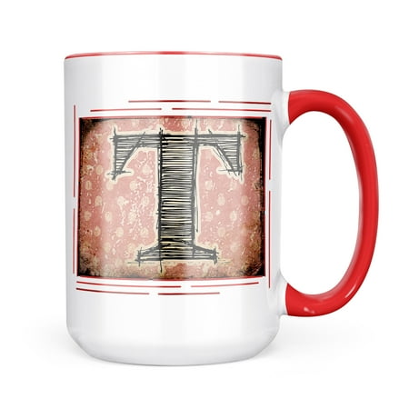 

Neonblond T Vintage characters letter old rose Mug gift for Coffee Tea lovers