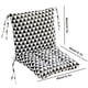 thumbnail image 2 of Cojín de respaldo alto para sillas de interior y exterior, cojín para porche, silla de balanceo impermeable, reemplazo para todo clima, cojín con respaldo integrado, 2 of 7