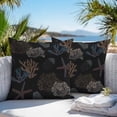 thumbnail image 4 of Outdoor Pillow Cover Ocean Coral Set of 2 Waterproof Throw Pillowcases Starfish Jellyfish Black Decorative Patio Furniture Pillows for Couch Garden Indoor & Outdoor Use, 4 of 9