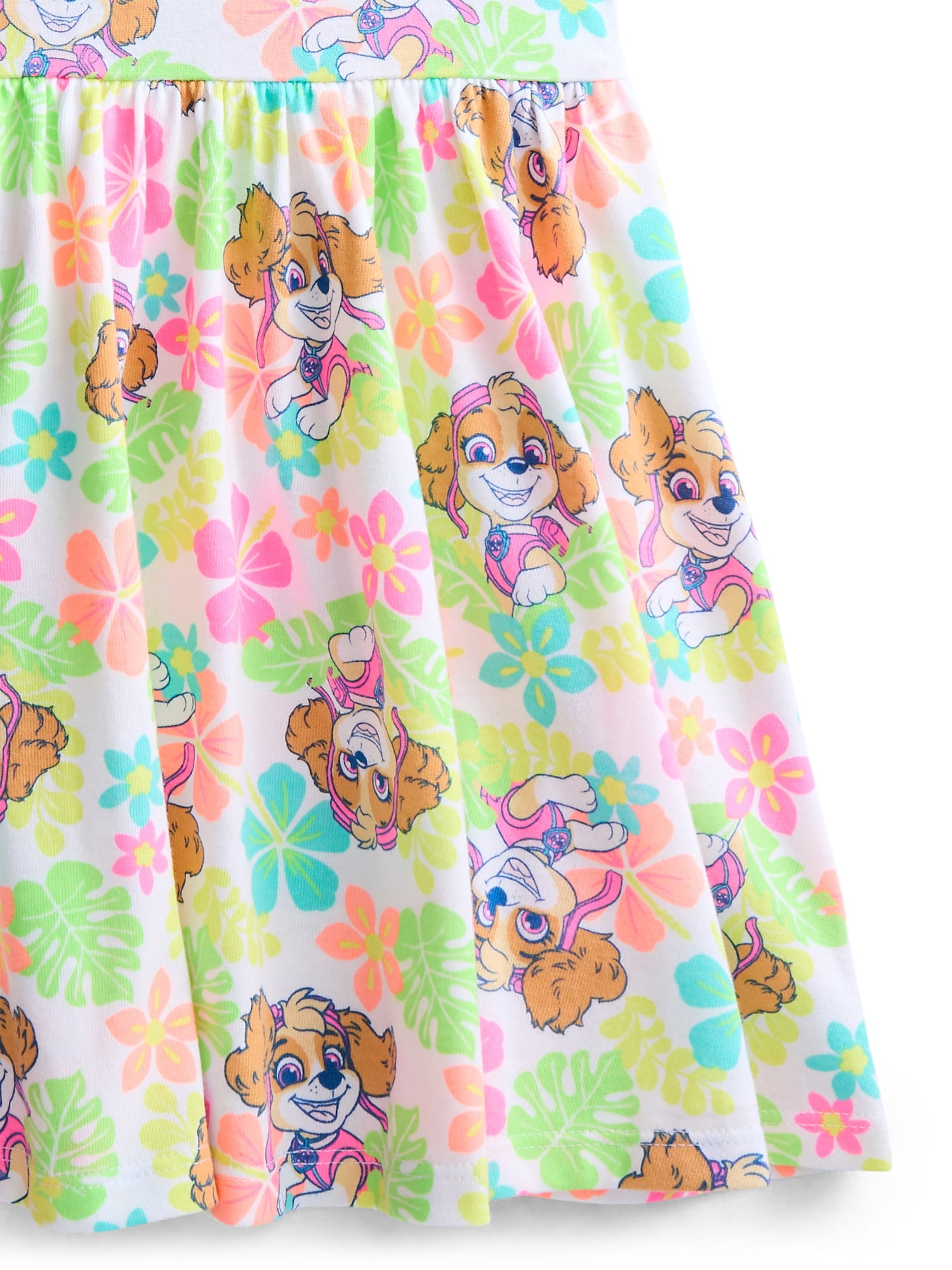 Paw Patrol Toddler Girls Allover Print Graphic Tank Dress, Sizes 12M-5T