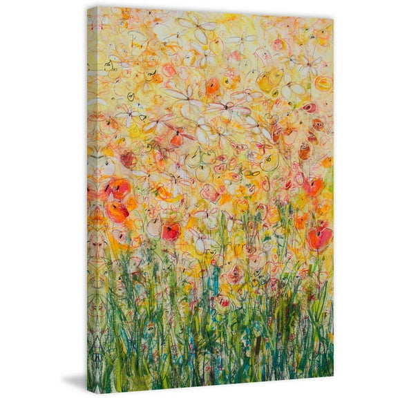 "Daisy Chain 21" Painting Print on Wrapped Canvas