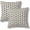 Black Beige, variant on Retro Arrow Pattern Throw Pillow Covers Horizontal Line Pillow Covers 18x18 Inch Set of 2 Art Print Square Pillowcase Decorative Cushion Cases for Home Bedroom Couch Sofa