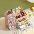 thumbnail image 6 of Wdmiya Makeup Organizer For Vanity, Large Capacity Skincare Organizer Countertop With 2 Drawers, Cosmetic Display Cases Makeup Storage For Bedroom, Bathroom, Ideal Gifts For Women, Pink, 6 of 7