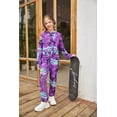 thumbnail image 7 of Oudiya Girls 2 Piece Tie Dye Sweatsuit Clothing Set Twist Front Hooded Sweatshirt and Sweatpants with Pockets, 7-8Y, 7 of 7