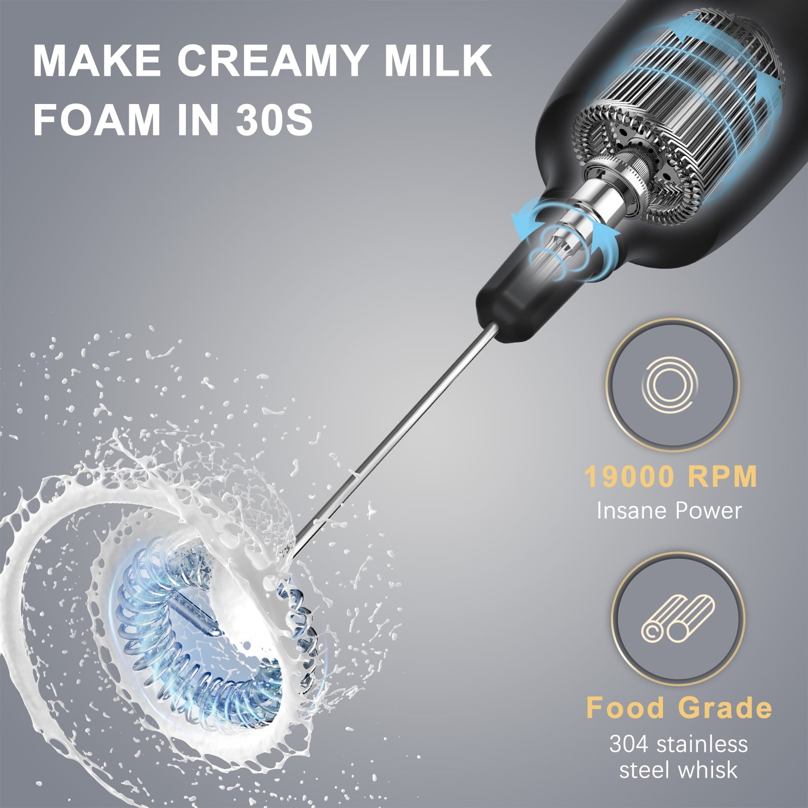 HadinEEon Milk Frother Handheld, … curated on LTK
