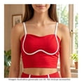 thumbnail image 4 of Top Danskin para Mujer Tirantes Rojo Talla CH, 4 of 4
