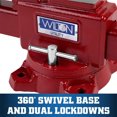 thumbnail image 5 of Wilton Tools 28819 Heavy Duty Cast Iron 4.5 Inch Bench Vise, Red, 5 of 8