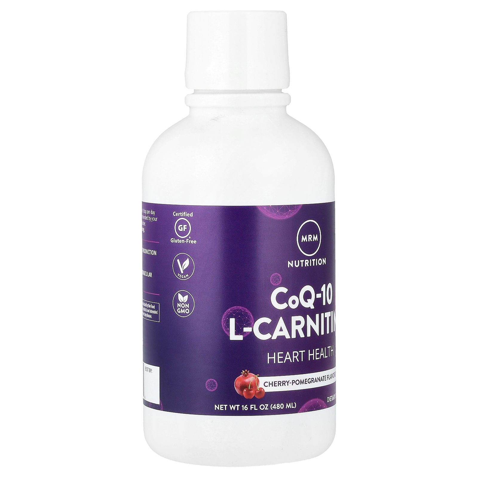 MRM Nutrition CoQ-10 L-Carnitine, Cherry-Pomegranate, 16 fl oz (480 ml)