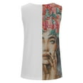thumbnail image 5 of Ichuanyi Womens Shirts , Women's Ladies V Neck Zipper Tops Casual Printing T-Shirt Sleeveless Blouse Vest, 5 of 5