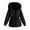 Black, variant on UJNDER Women's Plus Size Daily Winter Coat Lapel Collar Long Sleeve Jacket Thicken Warm Hooded Thick Padded Outerwear Winter Coats for Women A XXXL