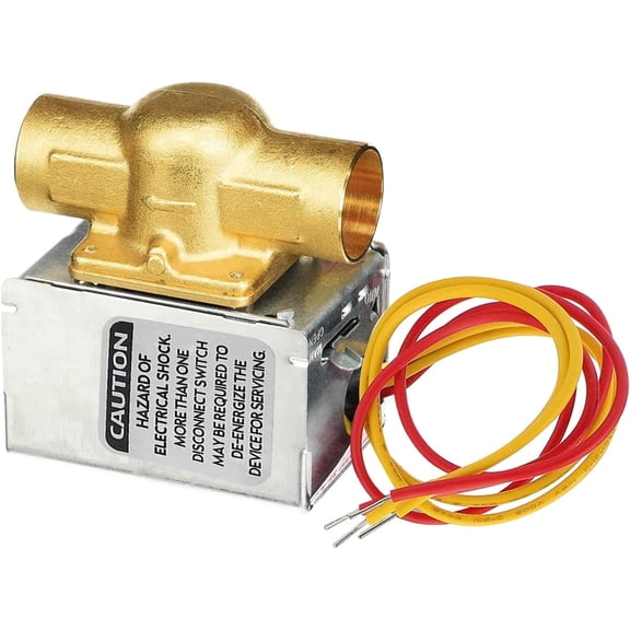 V8043E1012 Motorized Zone Valve, 3/4" Sweat Connection, 2-Way Normally Closed, 24V 4-Wire Brass Valve Assembly with End Switch for Hot Water Heating Systems