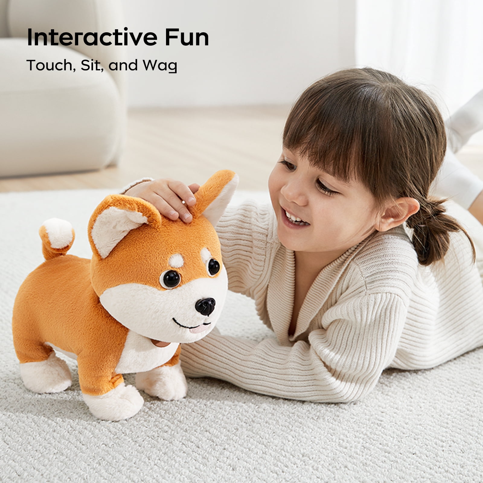 Bc Babycare Weighted Stuffed Animals, Shiba Inu Plush Toys, Stuffed Animal Throw Plushie Pillow Doll, Soft Dog Plush Toys for Adults Kids