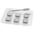 thumbnail image 6 of 1 Set Stainless Steel Ice Cubes Chilling Stones Reusable Ice Cubes Whiskey Ice Cubes with Tong for Chilling Drinks Without Dilution, 6 of 8