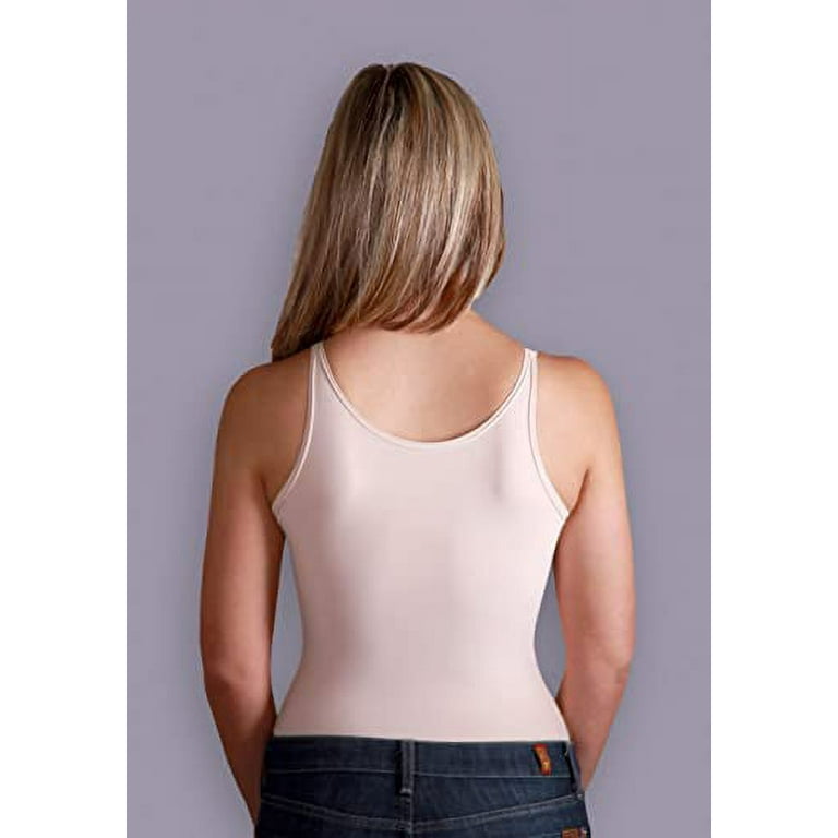 Tankee Long: Back-Smoothing Bra Ultra-Comfortable Tank-Style Underwire  Foam-Cup (B, Nude, XSmall-B) 