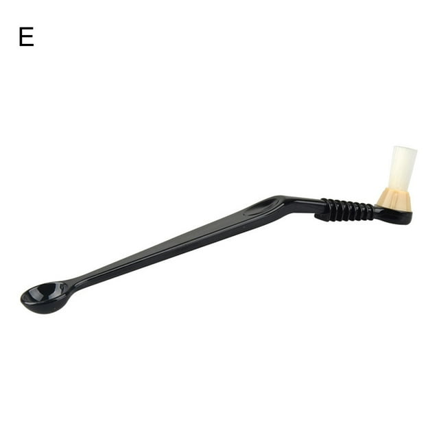 Lubelski Machine à Café Espresso à Double Tête Anti-Brûlure Brosse de Nettoyage Courbée Cuillère