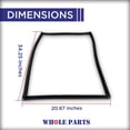 thumbnail image 2 of Whole Parts Refrigerator French Door Seal Gasket Assembly, Black Color, Part# W10436253 - Replacement & Compatible with Some Amana, Kenmore, Jenn Air, Kitchen Aid, Maytag and Whirlpool Refrigerators, 2 of 8