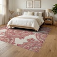thumbnail image 3 of ODIKA 6'x9' Washable Area Rug Non-Slip, Easy Care, Kitten Blooms Blooming Flower Border Cute Kittens Boho Cartoon Refined for Family Room, Living Room, Master Bedroom, 3 of 7