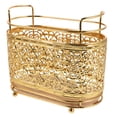 thumbnail image 1 of KALLORY Organizador De Brochas De Maquillaje Metálico Dorado Con Para Escritorio Y, 1 of 6