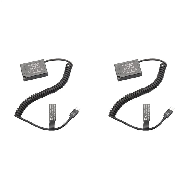 2X -E18 LP-E17 -E18 Adaptador de CáMara de BateríA de Acoplador Simulado para 850D 800D 760D 750D 77D T6I T6S T7I X9I RP