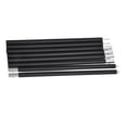 thumbnail image 1 of Poteaux de Bâche Réglables 2,4m Légers en Aluminium pour Tente de Camping Noir Mat, 1 of 22